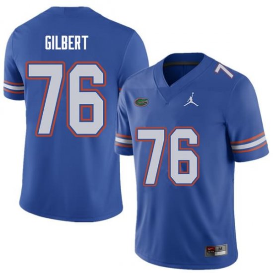 Men's Florida Gators #76 Marcus Gilbert NCAA Jordan Brand Royal Authentic Stitched College Football Jersey OQT2362OF